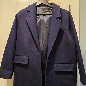 Jcrew Wool Melton Navy Blue Coat 2